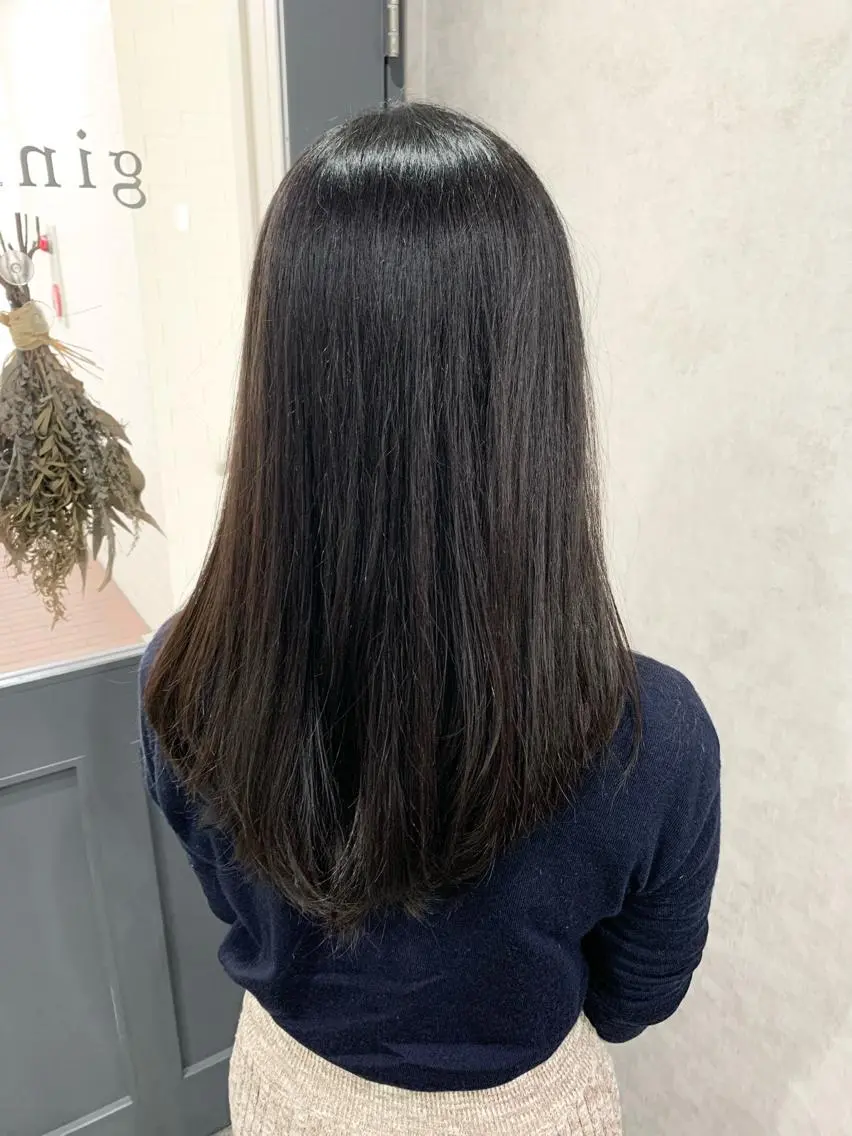 セミロング レイヤーカット giniro ホソミのヘアスタイル