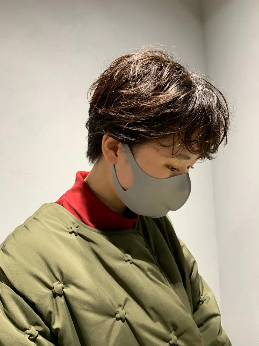 ショート パーマ ボブパーマコテ巻き風 パーマNo1深江秀平のヘアスタイル