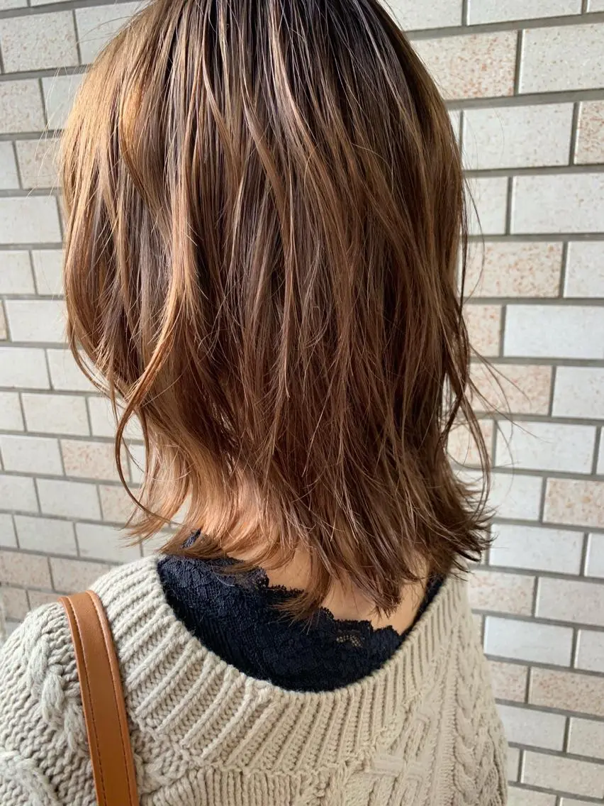 ミディアム カラー メンズパーマ メンズ特化ryoのヘアスタイル