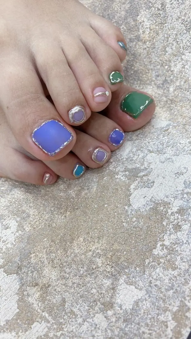 ネイル フットネイル nailsalon ∞ ﾐｶﾅﾙ ∞のネイルデザイン
