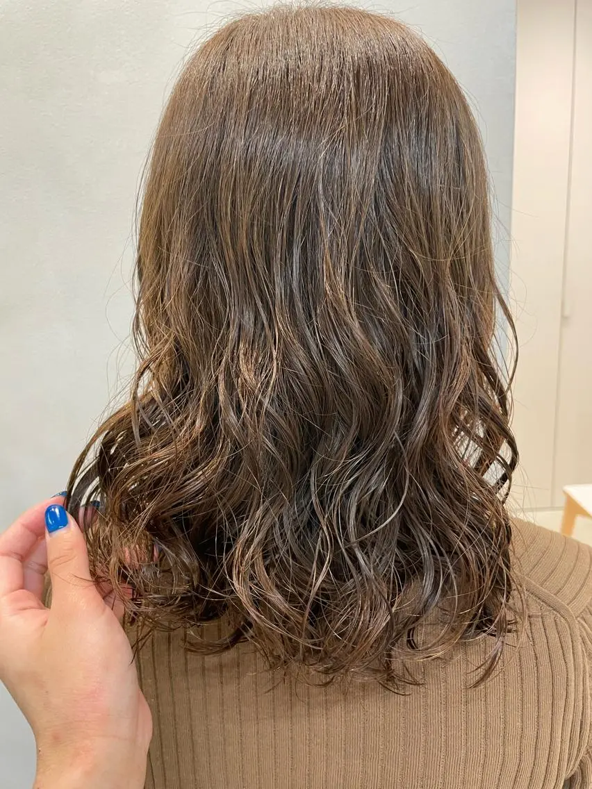 パーマ 表参道レイヤーカット 髪質改善山岸季生のヘアスタイル