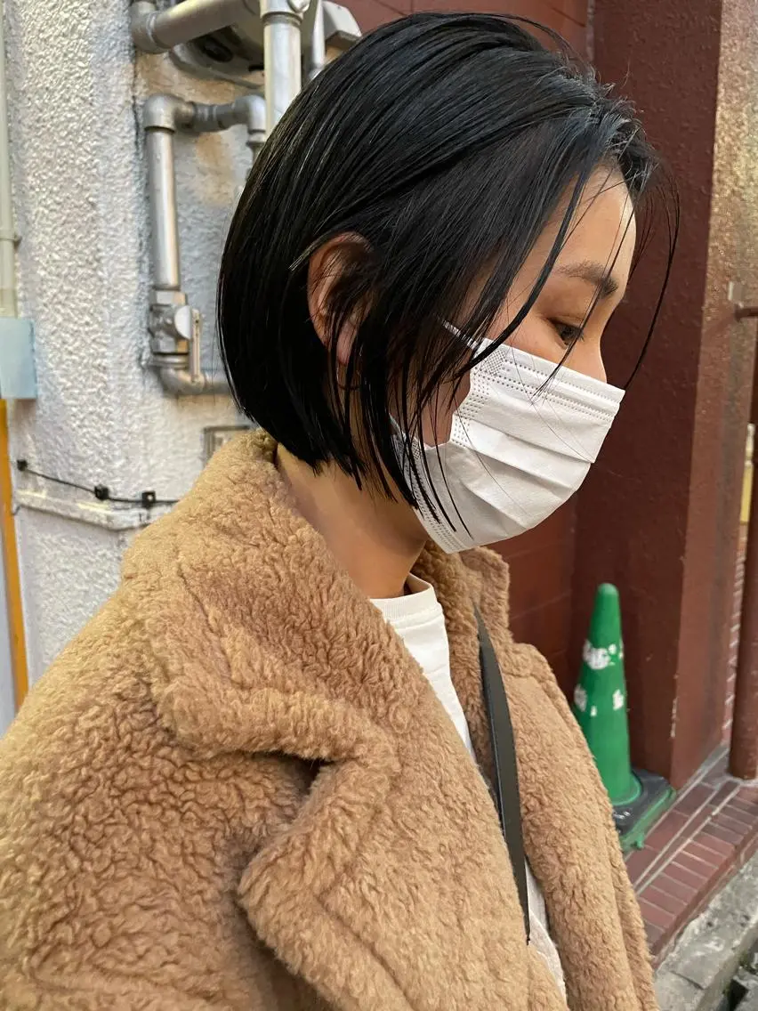 ショート カット 縮毛矯正 トリートメント ayane⭐️ボブ・ ショート・パーマのヘアスタイル