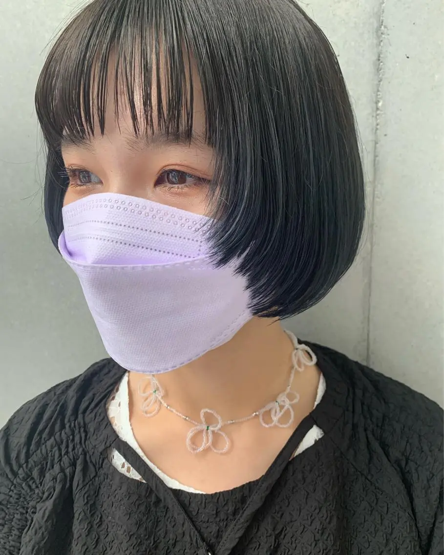 ショート カット ブリーチなしWカラー /地毛風/小林凪沙のヘアスタイル