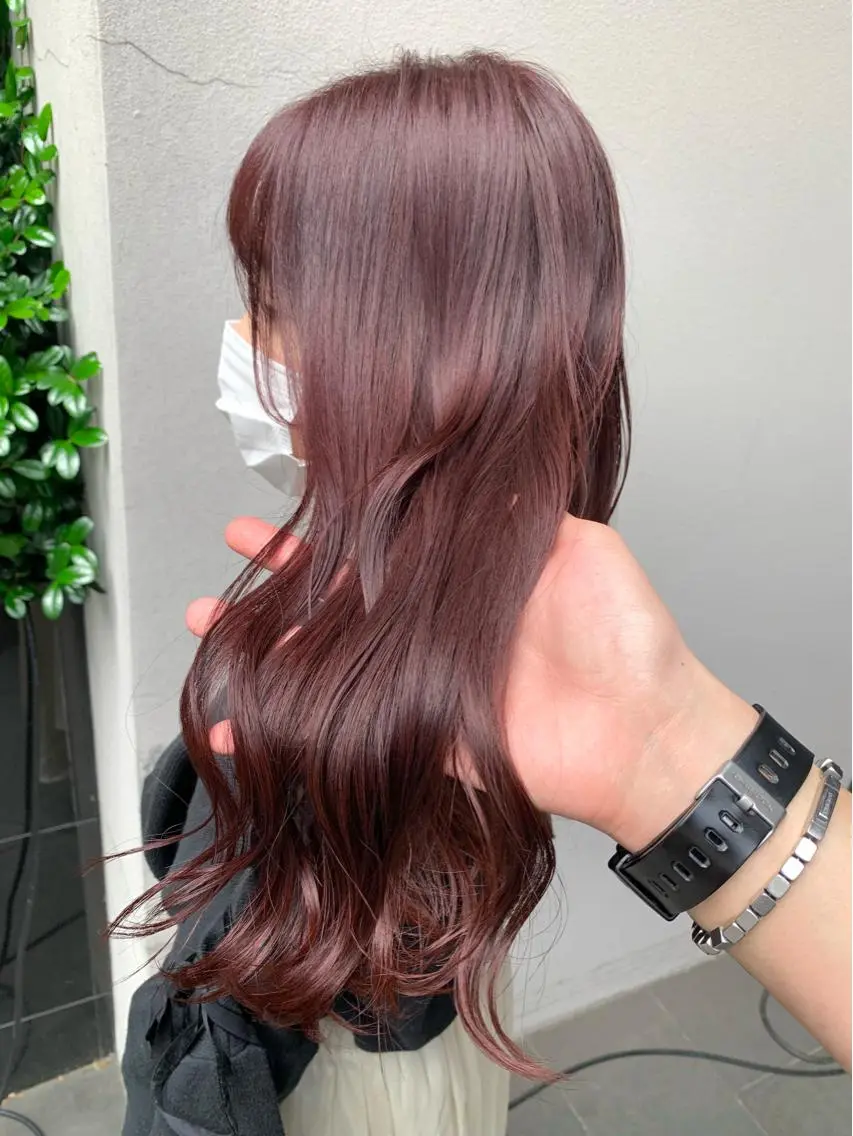 セミロング カラー 矢野 晃平のヘアスタイル