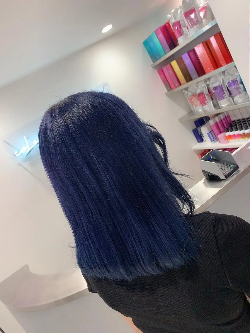 ミディアム ヘアカラー トリートメント ハイトーン特化サロン 💎MOCA💎のヘアスタイル