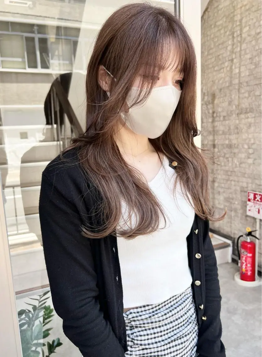 ロング カラー カット ヘアカラー トリートメント 樫原裕二/レイヤー カット/透明感カラーのヘアスタイル