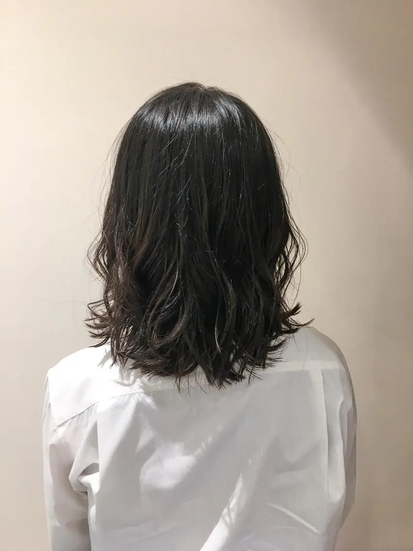 ミディアム カット トリートメント 🇰🇷韓国レイヤー 錦糸町【北山謙三】のヘアスタイル