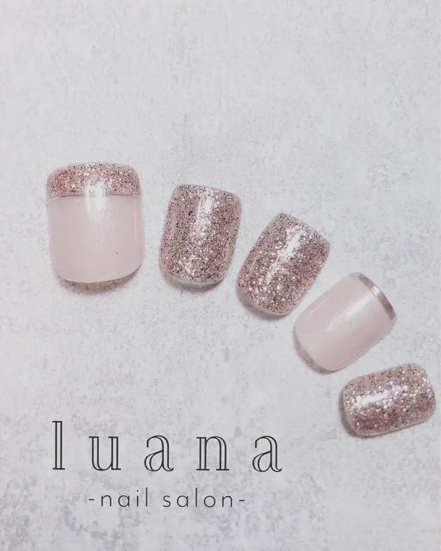 ネイル フットネイル ジェルネイル フットネイル luana ネイルサロンのネイルデザイン