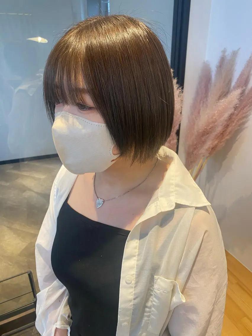 ショート カラー 🌼ハイライト透明感 🌼maiのヘアスタイル