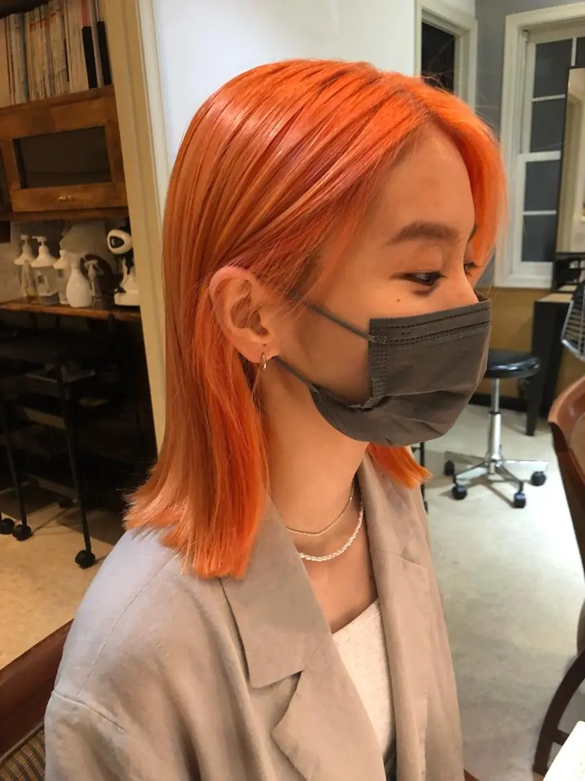 ミディアム カラー eri kinjoのヘアスタイル