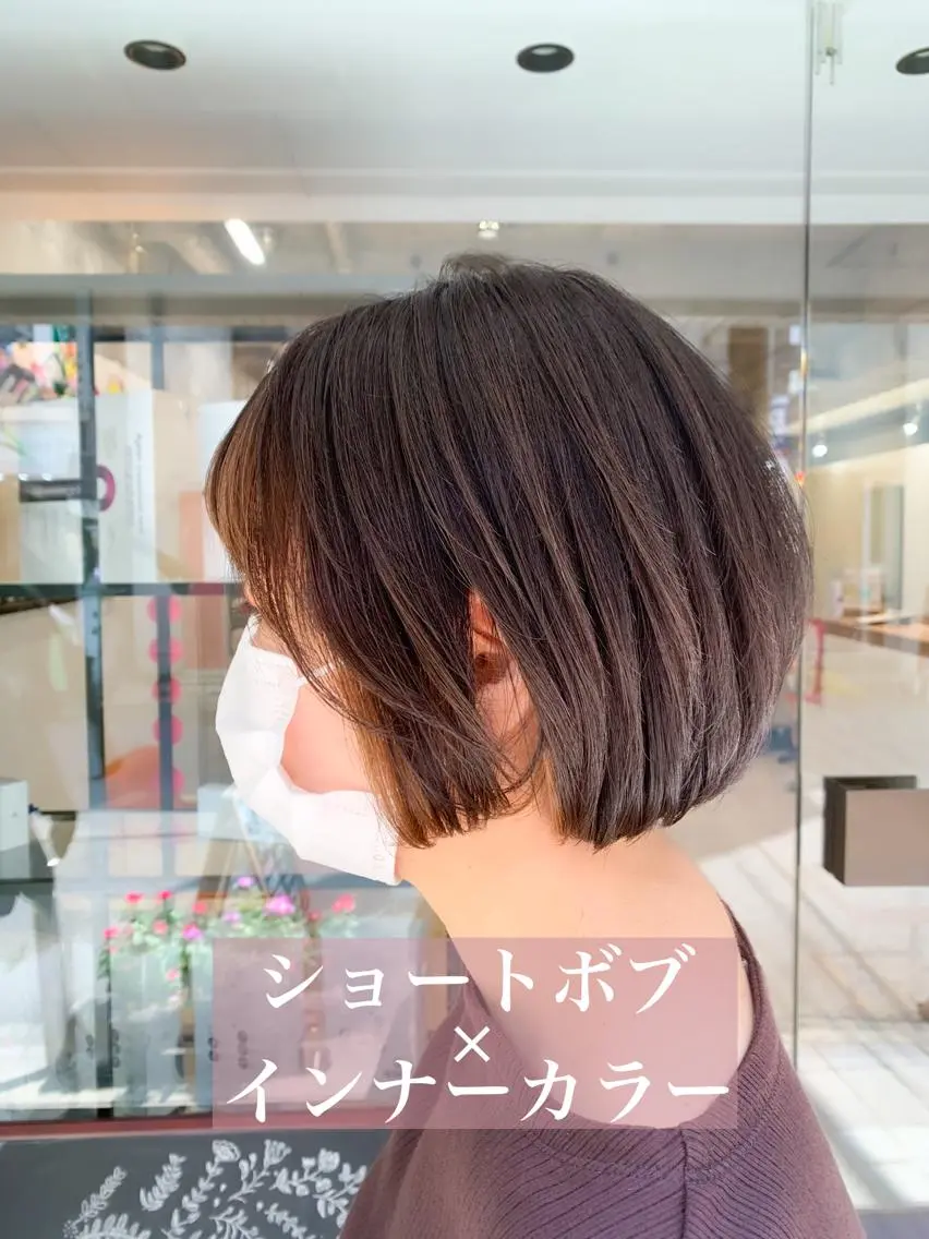 ショート ショートボブ ボブ ショートヘア えんどう みほのヘアスタイル