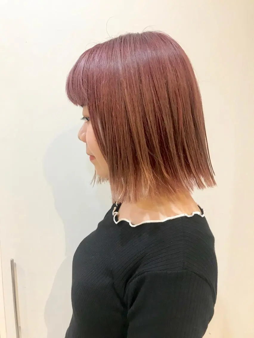 ミディアム カラー ヘアカラー トリートメント ア イカのヘアスタイル