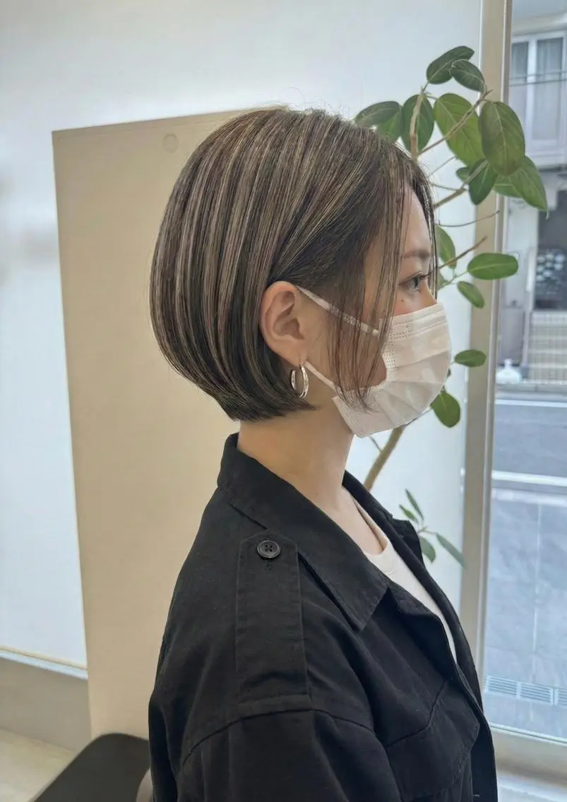 ショート tre.甲子園口店/ レイヤーカットのヘアスタイル