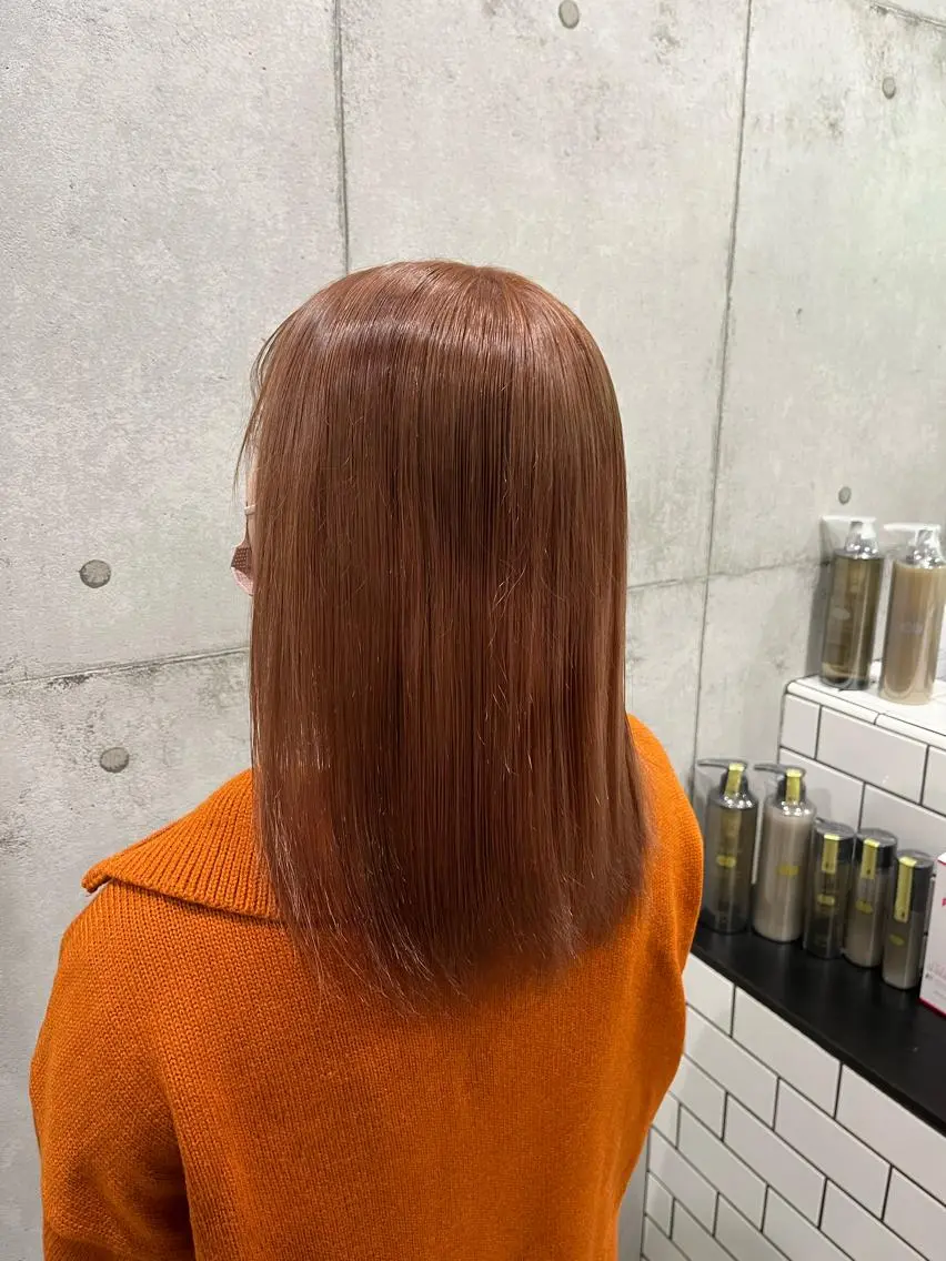 セミロング カラー カット ヘアカラー トリートメント ヘアセット newi赤羽 HINATAのヘアスタイル