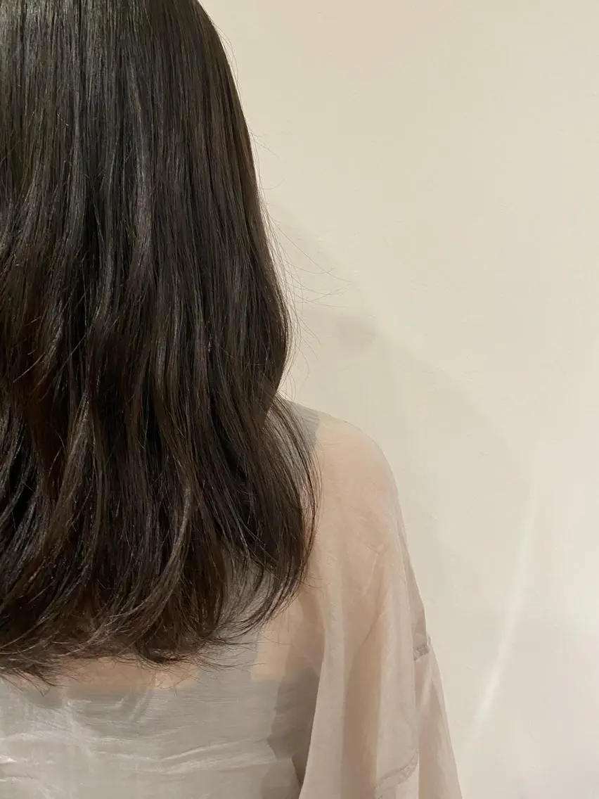 セミロング カラー ヘアカラー blau✨ misatoのヘアスタイル