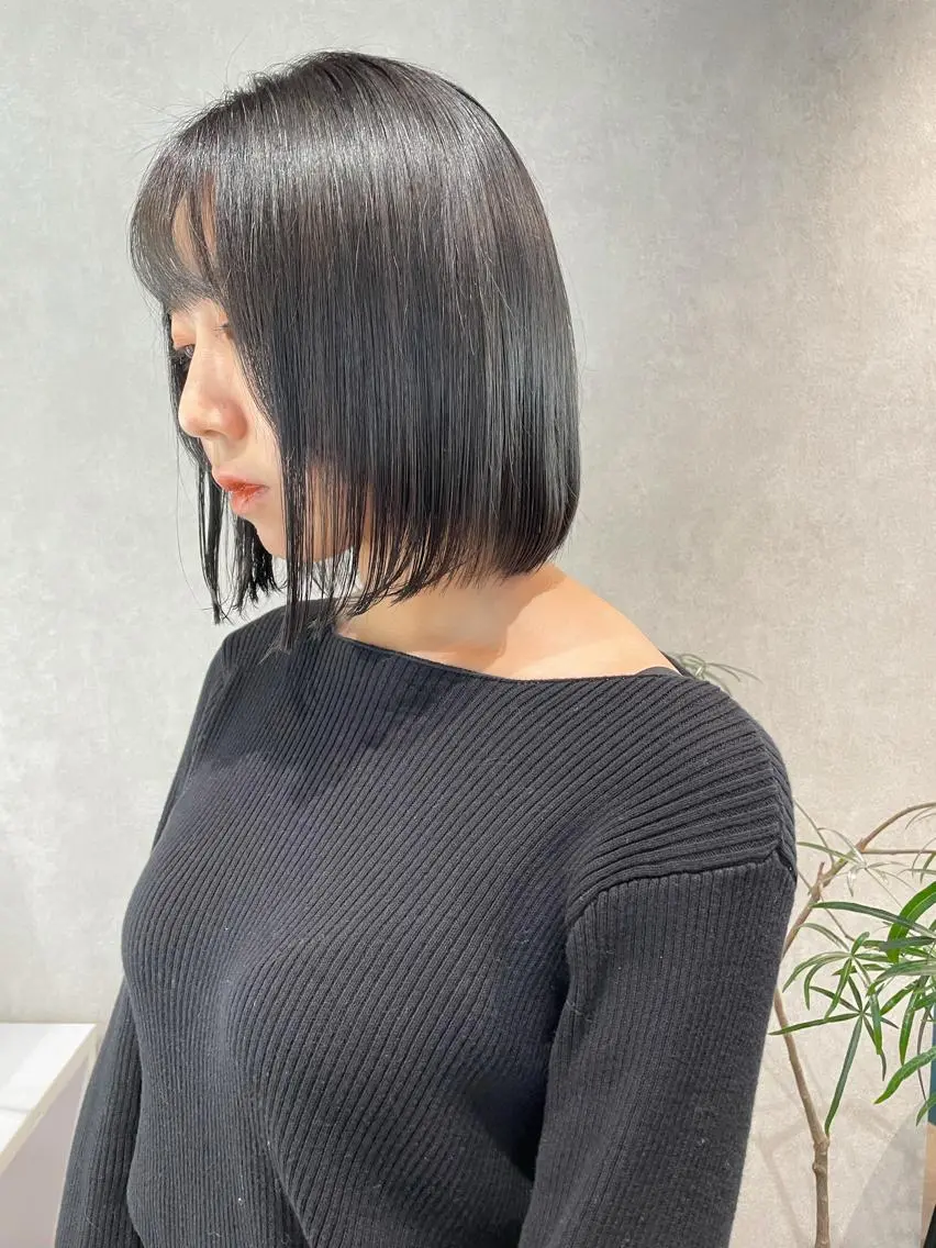 ショート カラー 透明感カラー ボブ ヘアカラー ナチュラル透明感🌱 小山美樹子のヘアスタイル