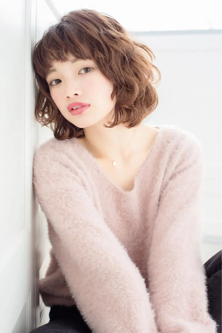 ショート パーマ カット パーマ 朝比奈 志保のヘアスタイル