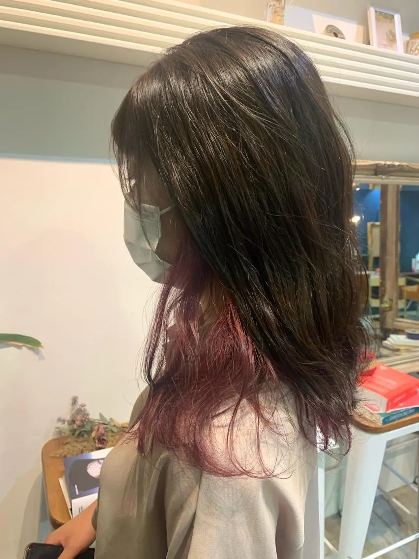 セミロング ヘアカラー トリートメント ヘッドスパ ヘアセット 大宮/山口 竣也のヘアスタイル