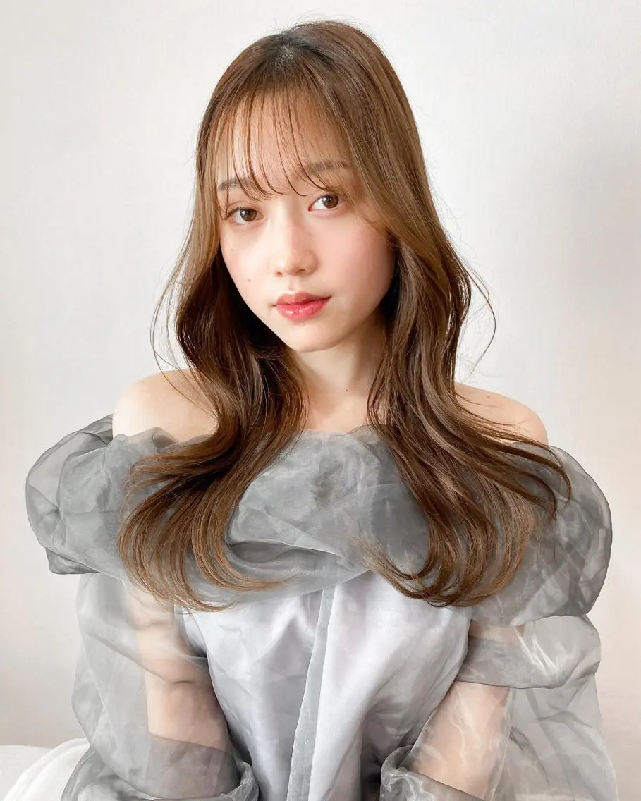 ロング カラー カット ヘアカラー トリートメント kohana 🎀韓国ヘア🎀🤍のヘアスタイル