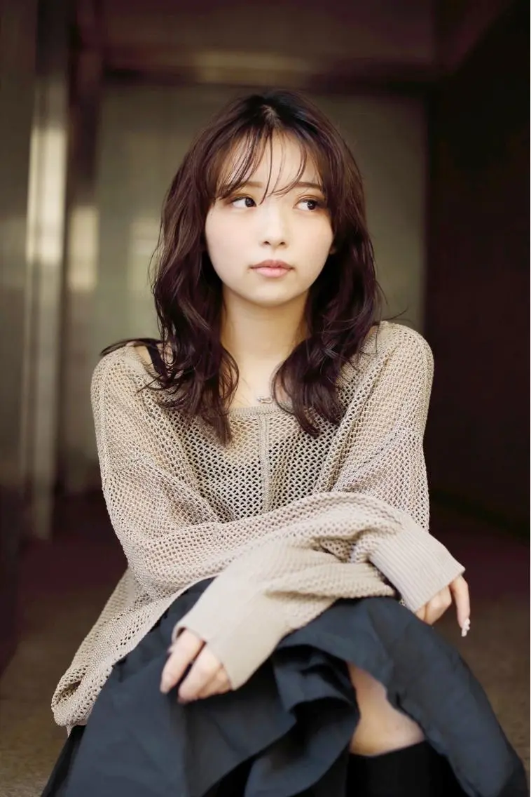 セミロング カラー パーマ moanin モーニンのヘアスタイル