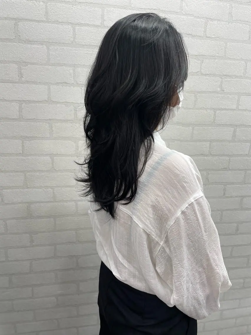 ロング ハッシュカット KANAMI日暮里 韓国ヘア・メイクのヘアスタイル
