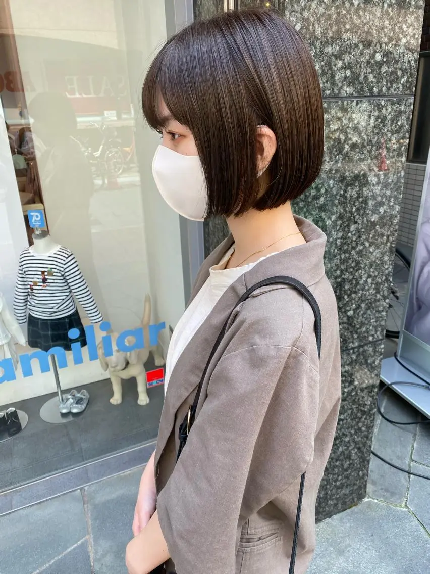 ショート カラー ヘアカラー トリートメント マンツーマン半個室 tamuraのヘアスタイル