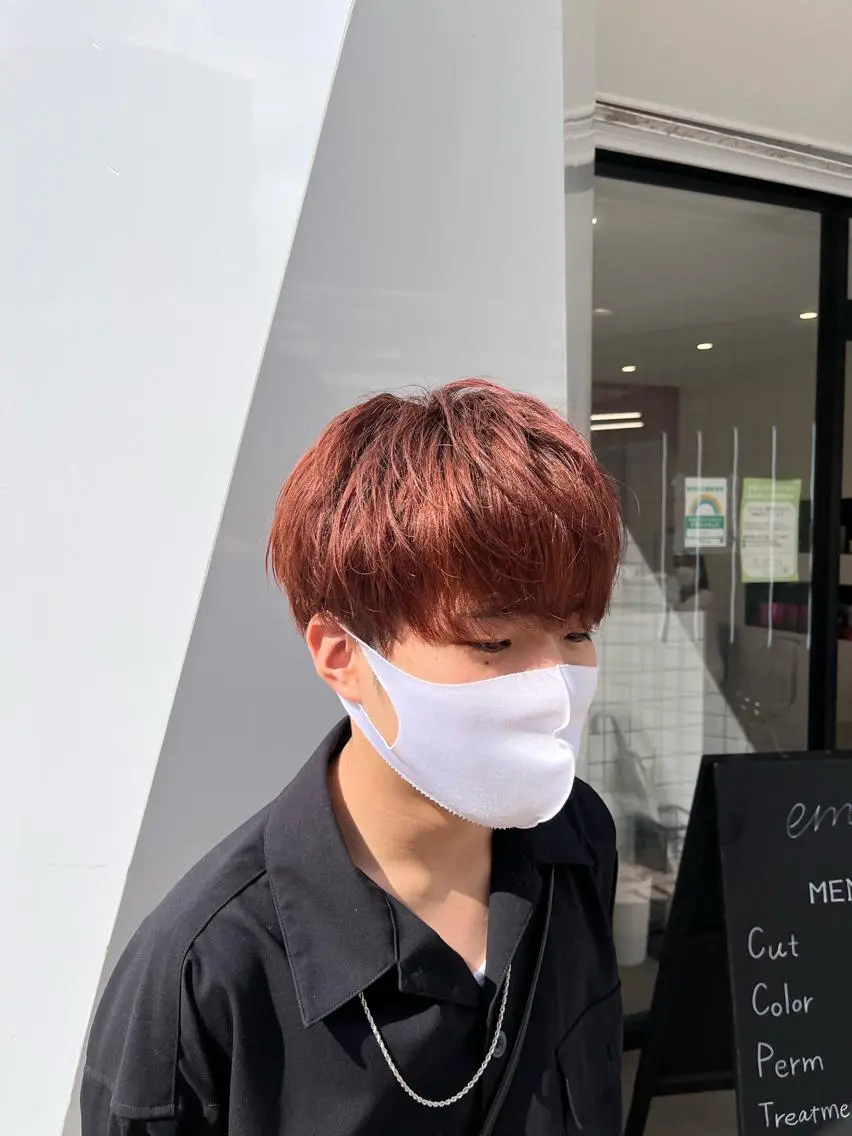 ショート カラー 武井 弘希 ブリーチなしカラー✨のヘアスタイル