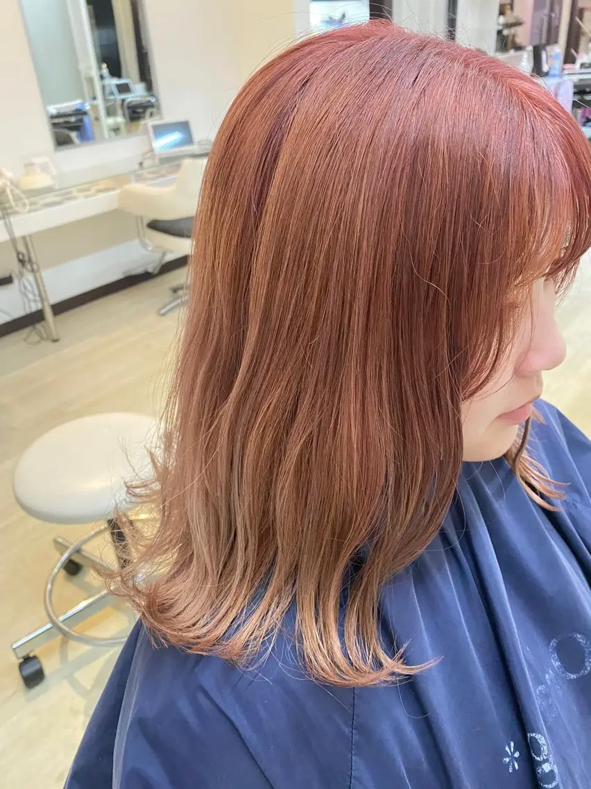 セミロング カット ヘアカラー トリートメント 見川 ヒカルのヘアスタイル