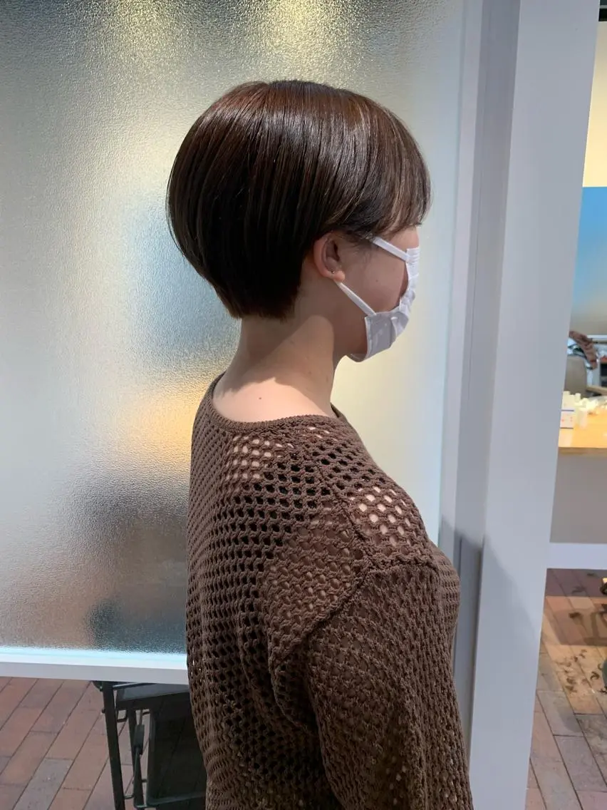 ショート カラー 丸みショート ショートヘア 片岡 由依のヘアスタイル
