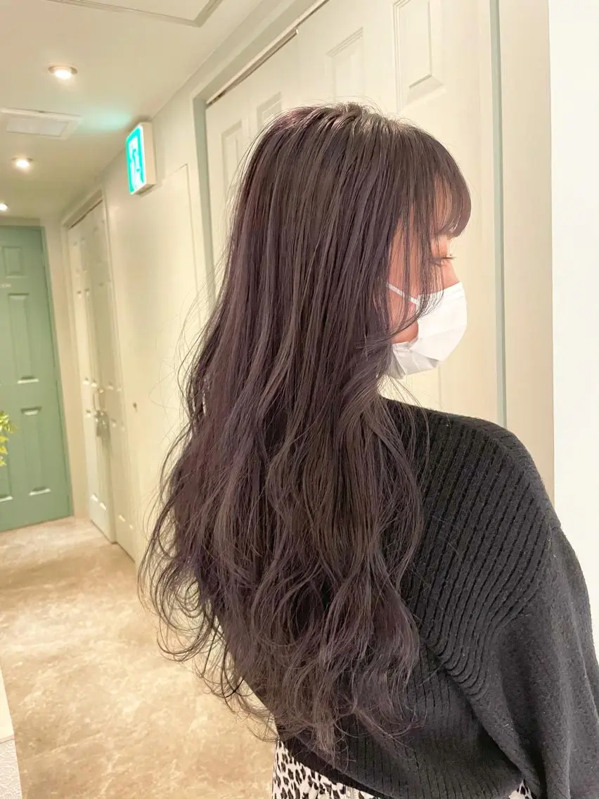 ロング カット ヘアカラー トリートメント Kanami/韓国風 /レイヤーのヘアスタイル