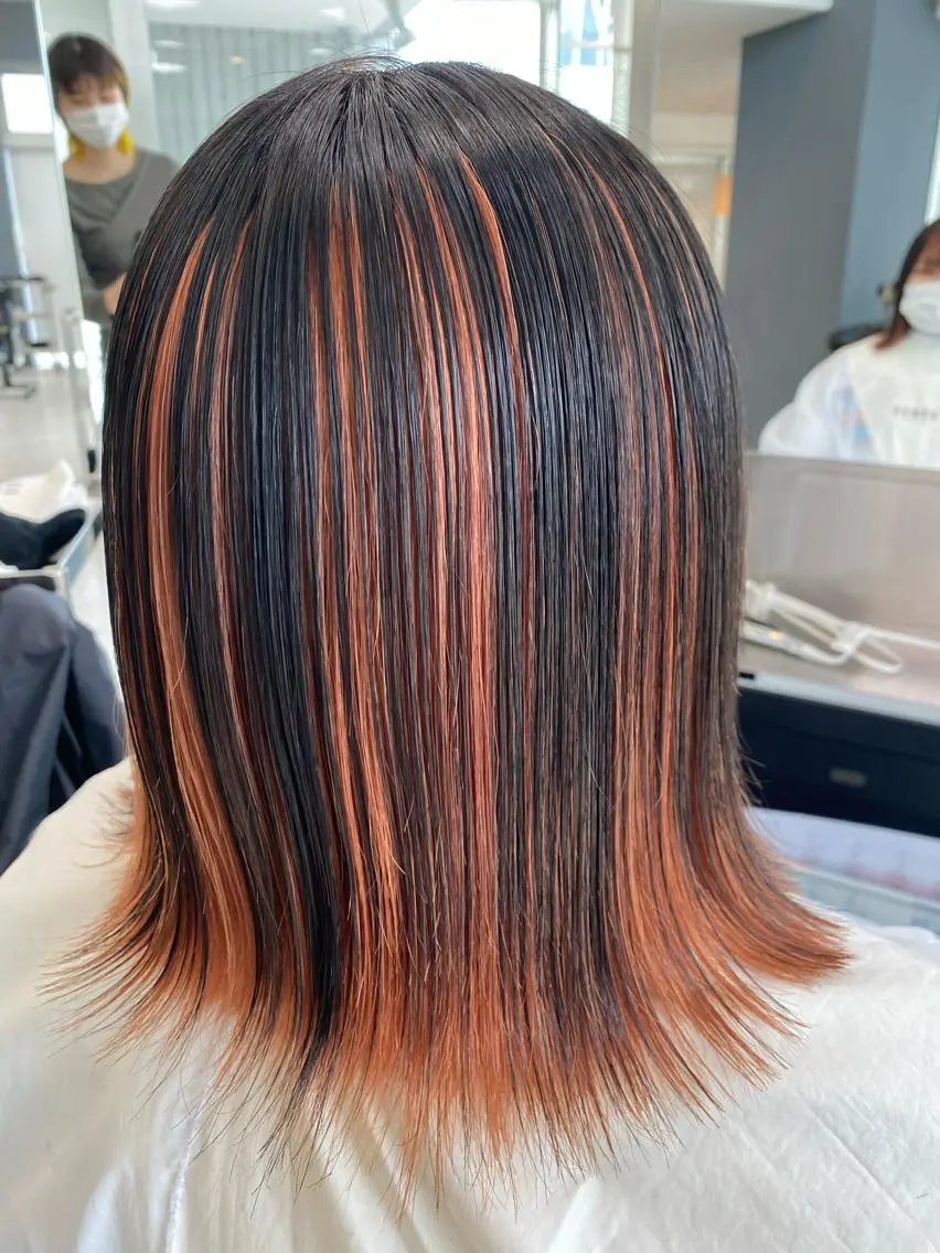 ミディアム 南 妃那のヘアスタイル