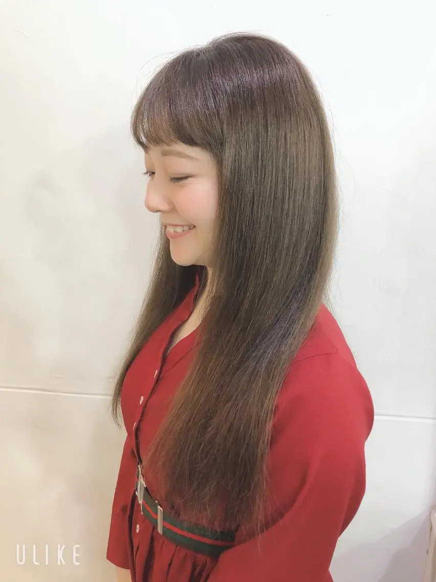 ロング カット ヘアカラー トリートメント 吉田 典弘のヘアスタイル