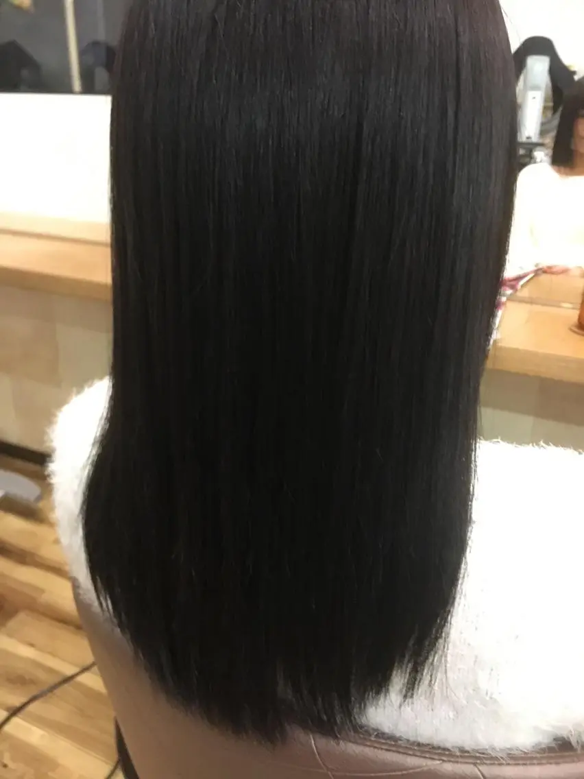 カラー アッシュ 黒髪 縮毛矯正 トリートメント 🫧MANA🫧縮毛 矯正モデル募集中🧡のヘアスタイル