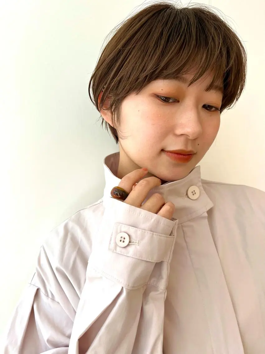 ショート カラー ✨艶髪✨ 奈須晴香のヘアスタイル