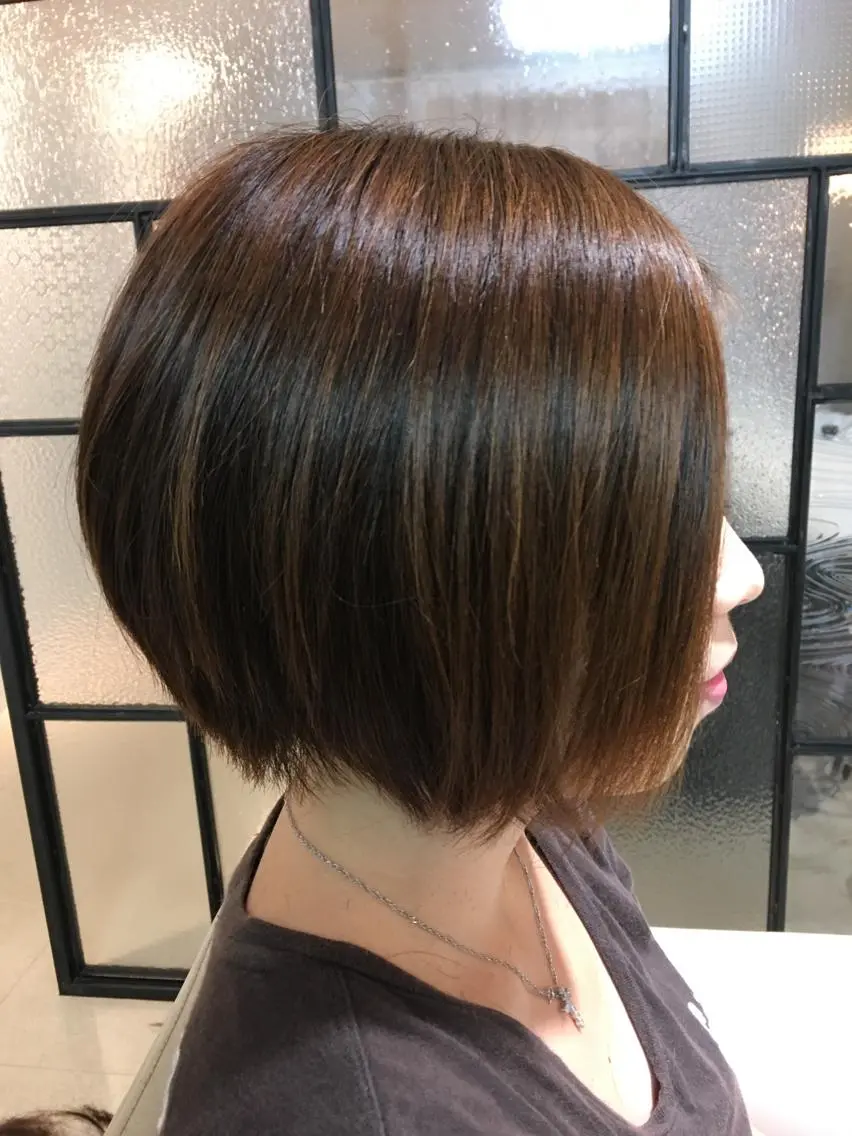 ショート カラー ショートボブ ボブ ショートヘア 安永 涼のヘアスタイル