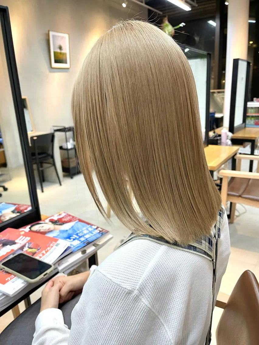 ミディアム カラー 髪質改善 トリートメント 似合わせショート×透 明感/やじまたかしのヘアスタイル