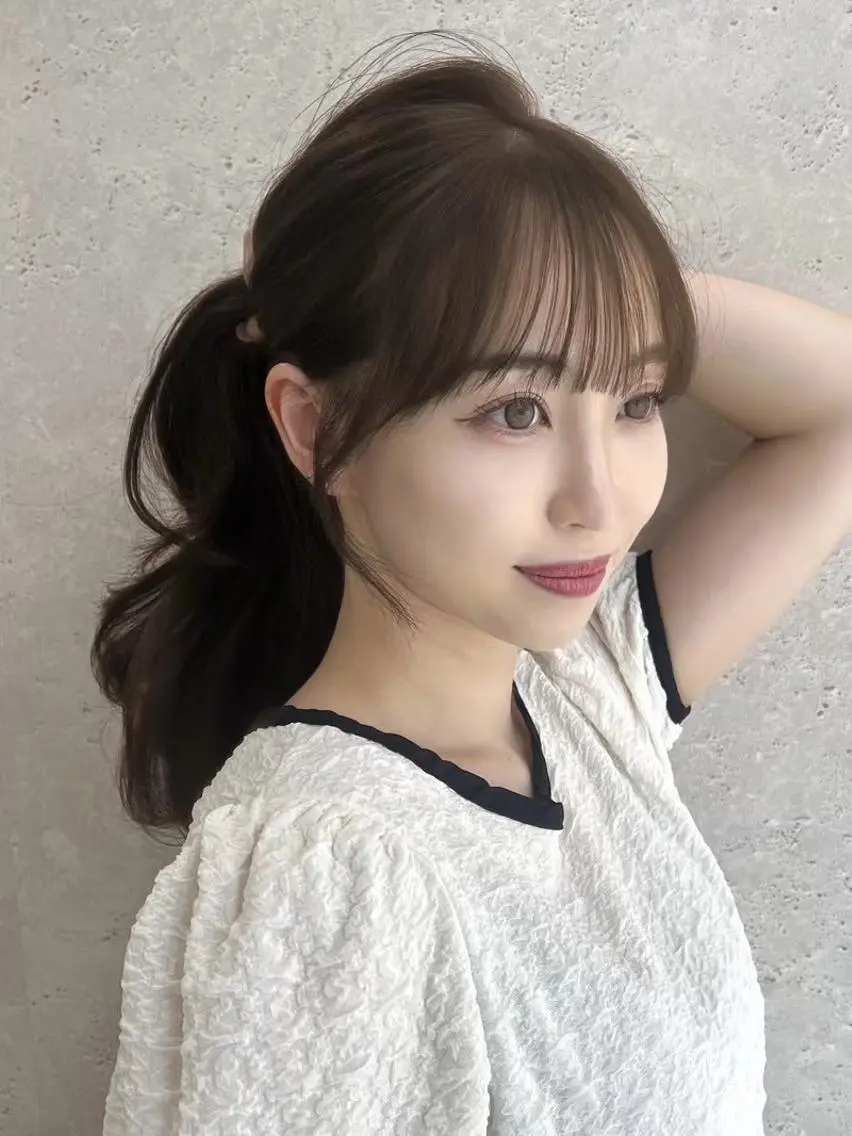 カラー カット ヘアカラー トリートメント ヘッドスパ ヘアセット ブリーチなし🪽 うる艶カラー/横浜のヘアスタイル