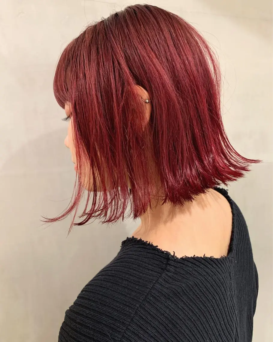 ミディアム カラー カット ヘアカラー トリートメント 優作 〜圧倒的信頼〜のヘアスタイル