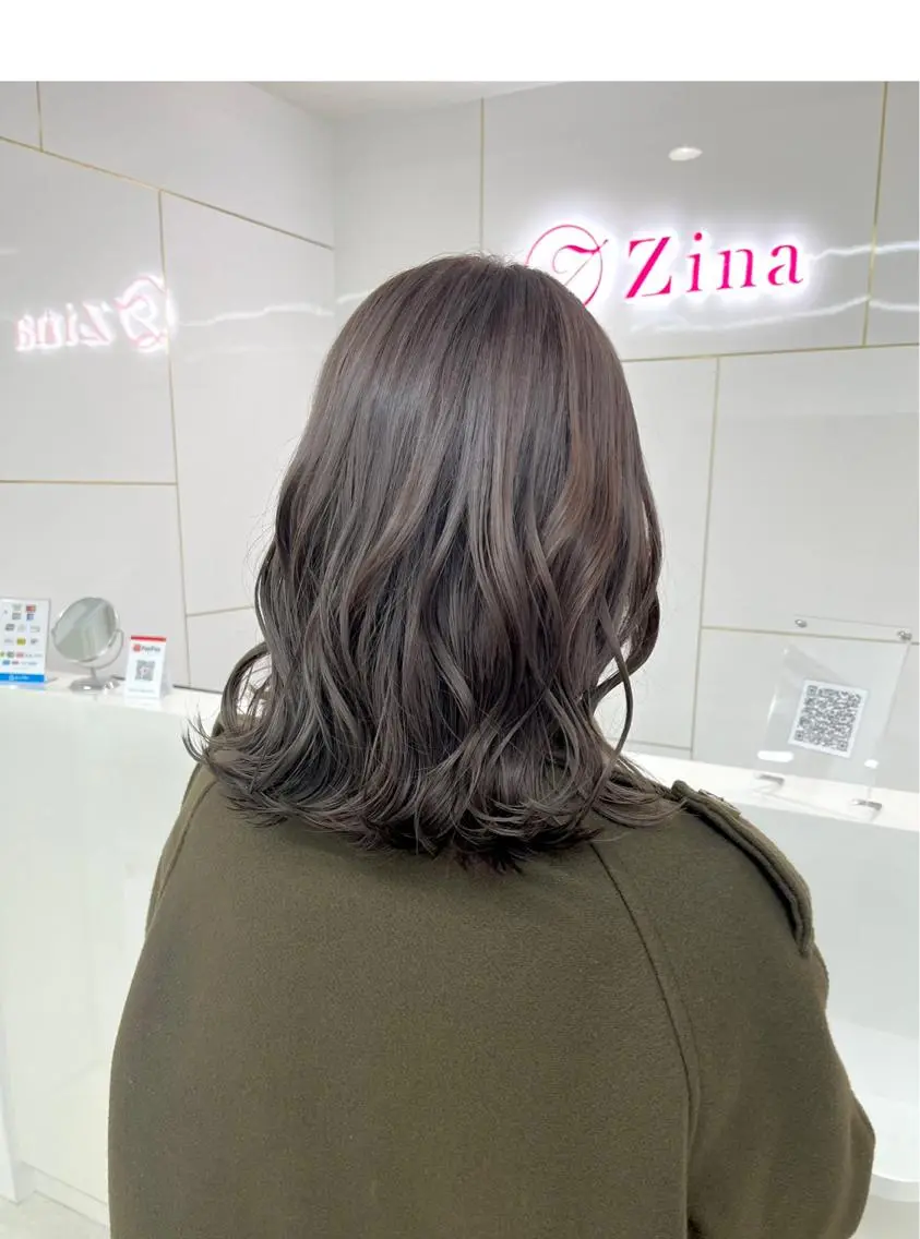 ミディアム *Zina S * Natsukiのヘアスタイル