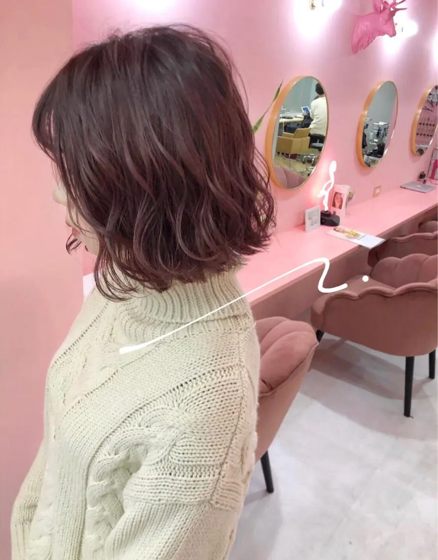 ショート カラー プル艶職人/ にしものヘアスタイル