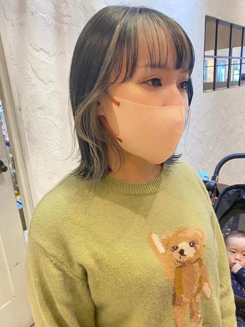 ミディアム カラー ハイライトカラー インナーカラー ハイライト 🌟アレンジが似合う カラー🌟Rumiのヘアスタイル