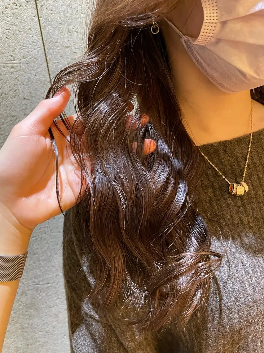 ロング 💘韓国レイヤー上 品カラーruru💘のヘアスタイル