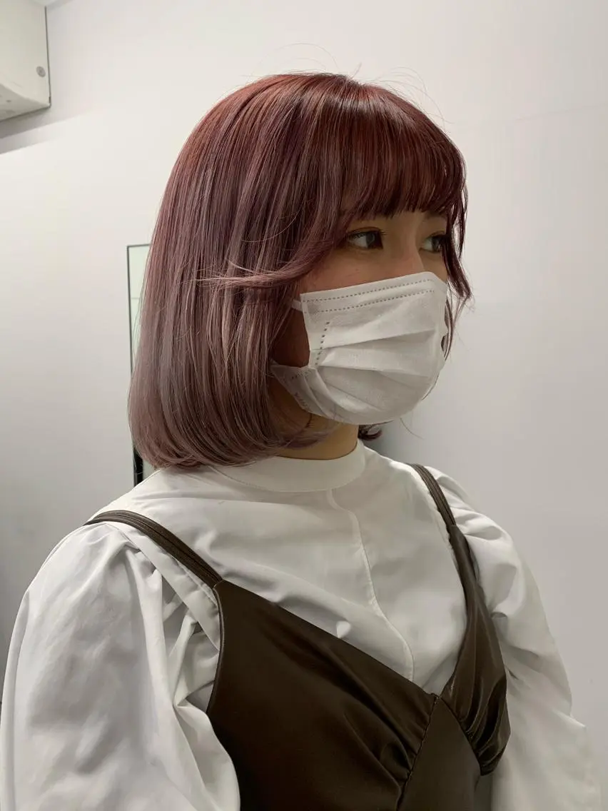 ミディアム カラー カット ヘアカラー トリートメント 縮毛矯正特化✂︎ YUKAのヘアスタイル