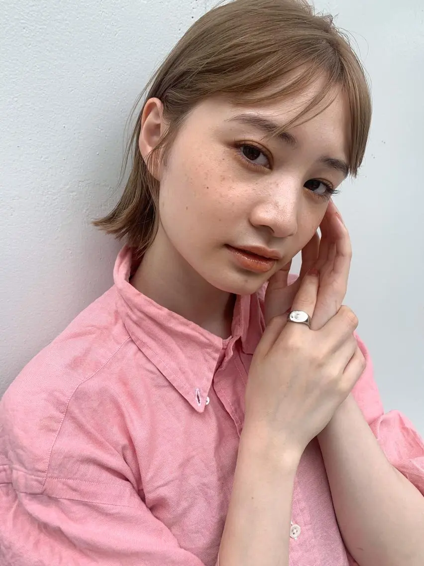 ショート カラー ハイトーンカラー ボブ ボブ/顔まわりカット 💫大澤奈緒美のヘアスタイル