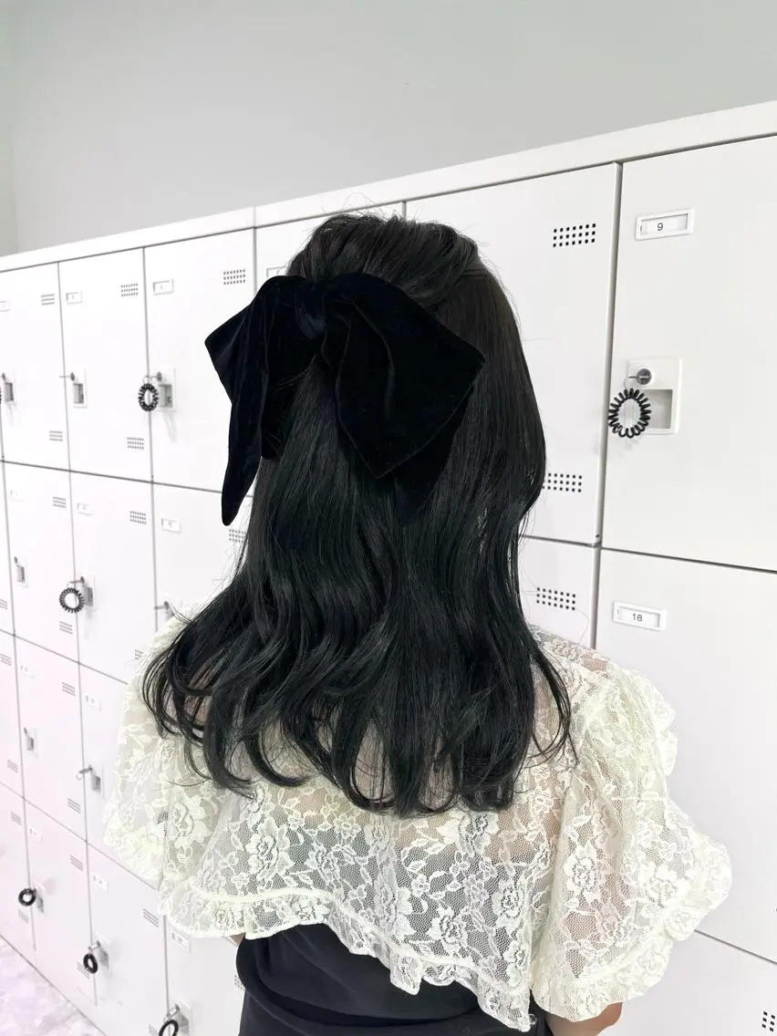 セミロング ヘアカラー トリートメント ヘアセット RIKO👼🏻💓 韓国ガーリーのヘアスタイル