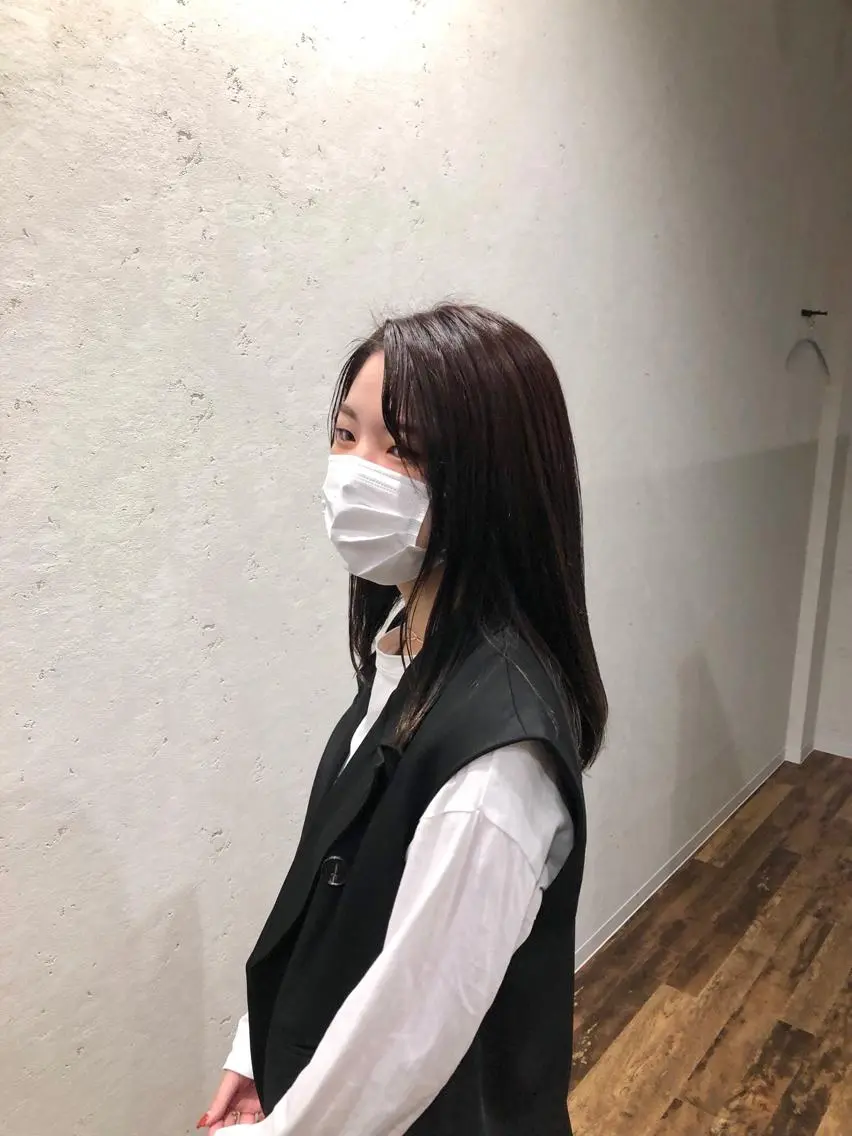 ロング カラー ベージュカラー ラベンダーカラー ナチュラルカラー 錦糸町【三橋衿奈】のヘアスタイル
