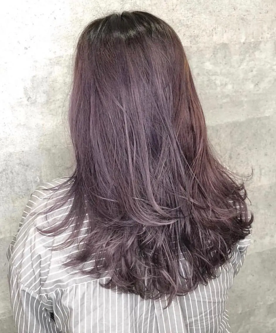 セミロング カラー _WHITE＋ 南海難波店のヘアスタイル