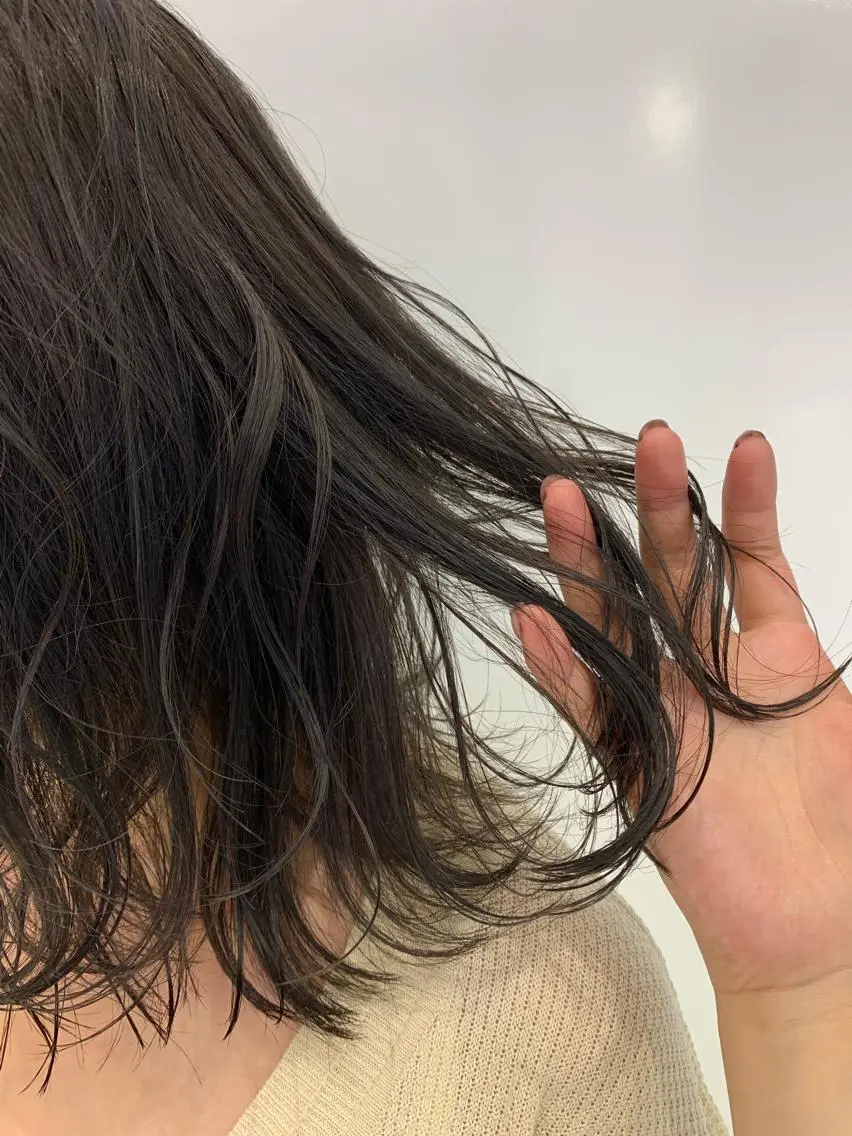 ミディアム カラー ハッシュカット /MANAMIのヘアスタイル
