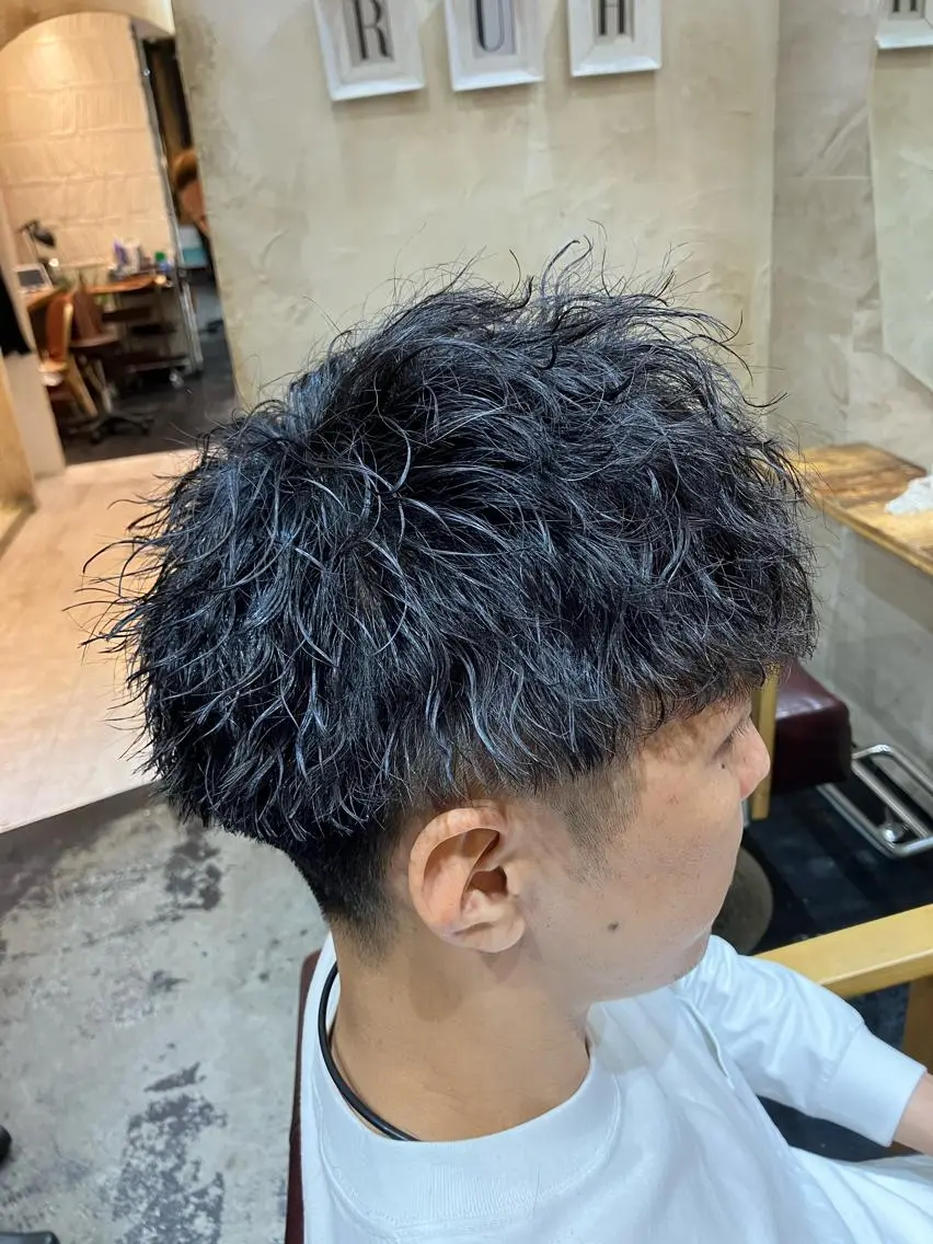 パーマ メンズ カット パーマ メンズ特化/パーマ/ フェードWATARUのヘアスタイル
