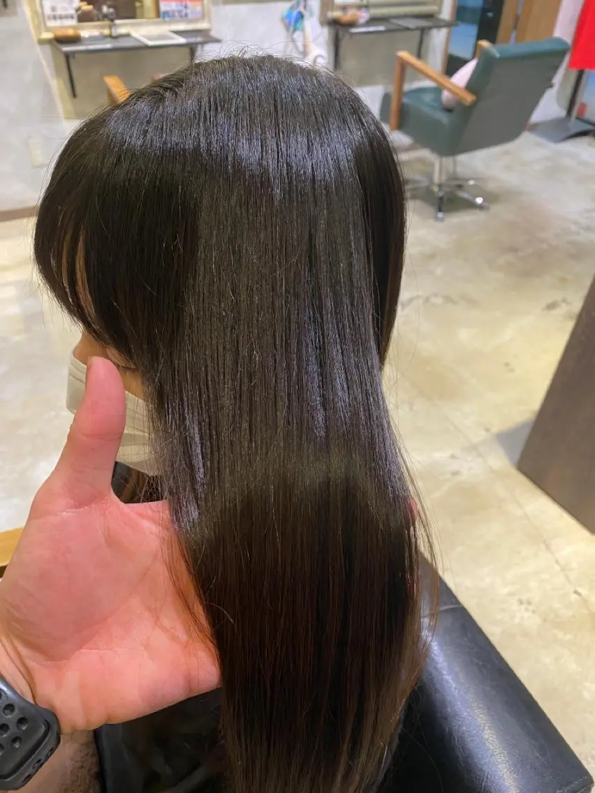 ロング 縮毛矯正 松村 崇弘のヘアスタイル